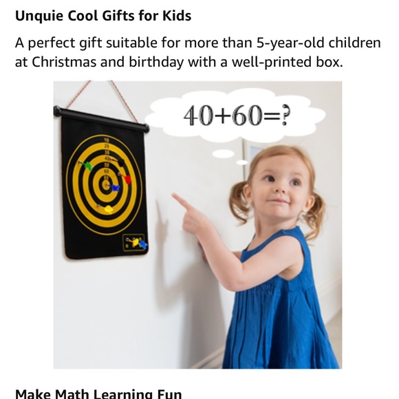 Lanao Magnet Dartboard for Kids & Adults/Double Sided Board Games - Picture 7 of 9